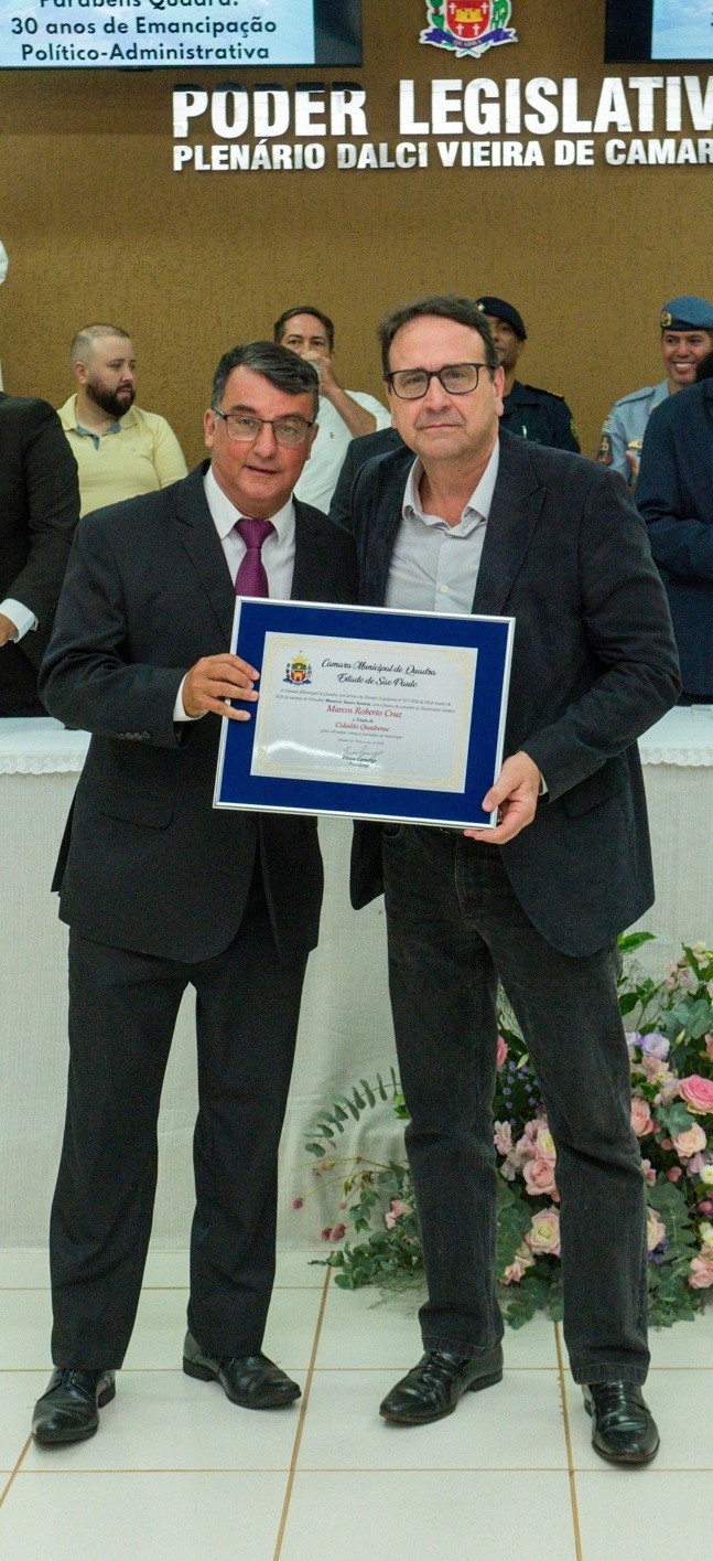 Visualize fotos Sessão Solene Título de Cidadão Quadrense 2026